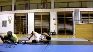 DCW Wrestling Moves: Snapmare + rolling neck snap HD