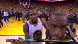 The Final Minute of the 2017 NBA Finals Game 5 - Warriors 129 Cavs 120