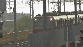 名鉄6000系6048F+6800系6814F　普通岩倉ゆき知立駅到着