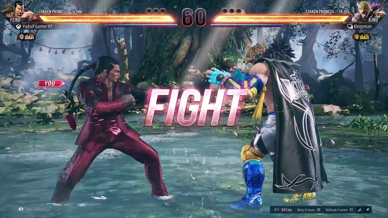 Tekken 8 - Feng Vs King Gameplay - YouTube