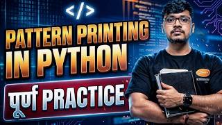 Day 24:Python Pattern Printing All Programs in One Video 🔥 | Star, Number, Alphabet Patterns