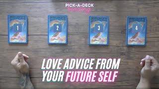 Your Future Self Has A Message About Your Love Life | Pick A Card 🔮💕 ❤️ 💝 ⚡️🧝🏽‍♀️