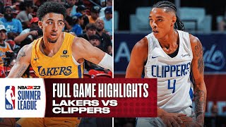 LAKERS vs CLIPPERS | NBA SUMMER LEAGUE | FULL GAME HIGHLIGHTS