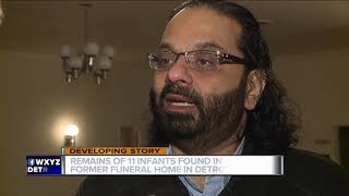 Police: 11 infant bodies found in ceiling of former Detroit funeral home
