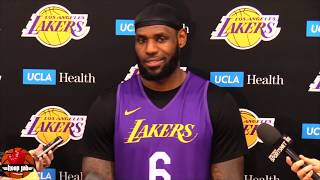 LeBron James On If He Will Ever Run For President. 2020 Lakers Practice. HoopJab NBA