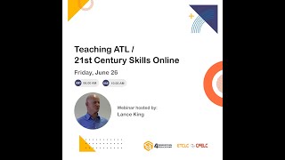 Teaching ATL / 21st century skills online with Lance King