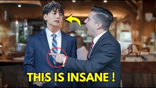 The restaurant manager SHUSHES JUNGKOOK CAUSE OF HIS HAIR, but JK's does this crazy thing instead!