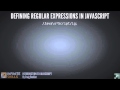 Javascript Programming Tutorial | Regular Expressions and Operators