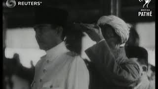 Soekarno Sworn in as first Pres of Java (1950)