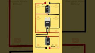 12V to 5V Converter Circuit | 7805 Voltage Regulator #electronic