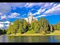 Peaceful Castle Lake in Croatia 1HR Ambient Film w Calming Birds, Bugs & Nature Sounds