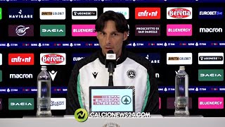 Conferenza stampa Cioffi pre Milan-Udinese: "Il Milan oggi è la squadra più forte della Serie A"