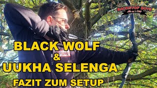 Black Wolf mit  Uukha Selenga Wurfarmen / Hat sich der Kauf wirklich gelohnt? Fazit zum Bogensetup.