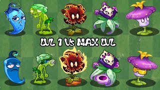 PvZ 2 Discovery - Every Plant Level 1 vs Max Level (China & International)