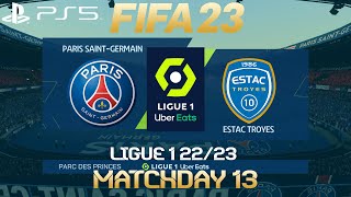 FIFA 23 PSG vs Troyes | Ligue 1 2022/23 | PS5 Full Match