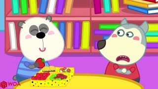 Wolf Family - Wolfoo is Hungry Wolfoo Share Your Food | Kids Cartoon | Wolfoo Family