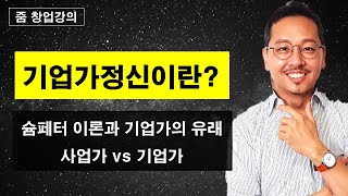 기업가정신의 정의, 슘페터 entrepreneurship, 창업가, 기업가란 무엇인가? 부산여교수 줌강의