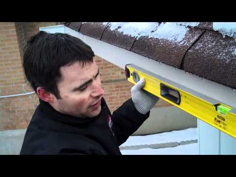 How much slope do you need for Eavestrough?