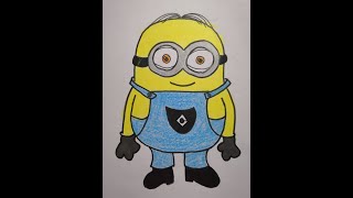 How to draw minion | how to draw minion cartoon |  Drawing for Kids | Lakshiartscape