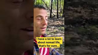 Dog runs away in the woods #dog #nomadic