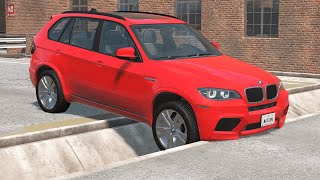 Cars vs Street Gutter – BeamNG.Drive