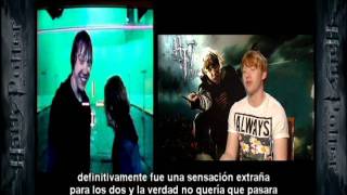 Rupert Grint (Ron) habla sobre el beso con Emma Watson (Hermione) en última peli de Harry Potter