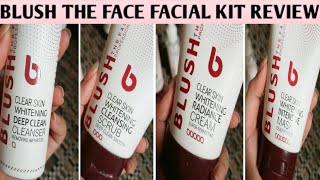 Blush The Face Whitening Facial Kit Honest Review |Affordable Facial | Facial At Home || Urdu/Hindi