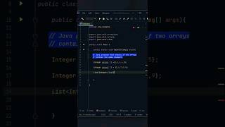 Program to check if two arrays have same element in Java #javaprogram #programming