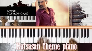 Ratsasan Bgm Piano Cover | Keyboard Tutorial | Ghibran | Vishnu Vishal | Piano Glise.