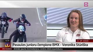 Pasaules juenioru čempione BMX - Veronika Stūriška