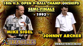 9-BALL - MIKE SIGEL vs JOHNNY ARCHER - 1993 US Open 9-Ball Championship