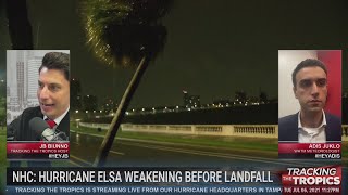 Tracking the Tropics: Hurricane Elsa lashing Tampa Bay with heavy rain, strong wind gusts