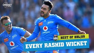 Every one of Rashid Khan's 19 wickets | KFC BBL|09