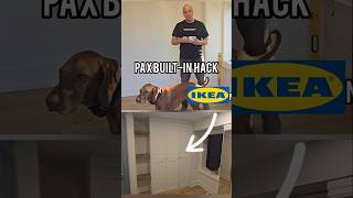 Ikea pax wardrobe built-in hack with custom  floating shelves #diy #homehacks #ikea