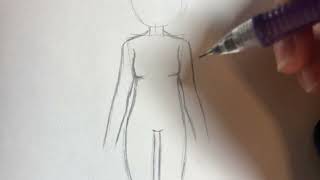 How to draw: Anime Girl Full Body (EASY TUTORIAL)