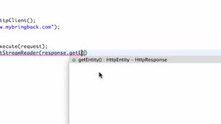 Android Developing Applications Tutorial 148 Executing HttpGet on a Http Client