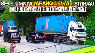 MUATAN PALING RAWAN- CONVOI TRAILER PETI KEMAS BIKIN GEMPAR SITINJAU LAUIK