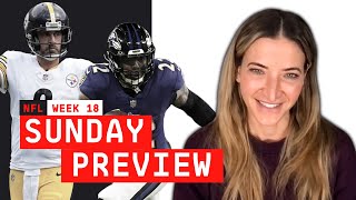 NFL Week 18 Sunday Games Preview & Picks!