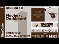 Create a RESPONSIVE Coffee Shop WEBSITE with HTML, CSS & JS | Part 1 | NineCode