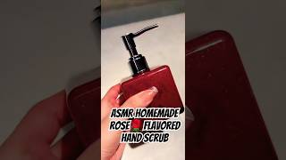 ASMR Homemade Rose🌹flavored Hand Scrub#aestethics #trendingshorts #subscribe #scrub #handscrub #asmr