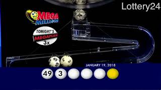 2018 01 19 Mega Millions Numbers and draw results