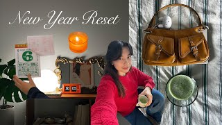 new year refresh | apartment decor, goal setting, thrift haul