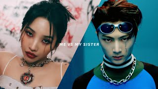 TOP 50 KPOP SONGS | FIRST HALF OF 2022 | ME VS MY SISTER