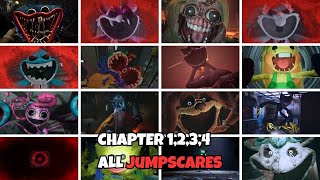 Poppy Playtime: Chapter 1,2,3,4 ALL JUMPSCARES