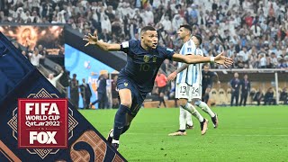 Kylian Mbappé scores back-to-back goals for France to tie the 2022 FIFA World Cup final | FOX Soccer