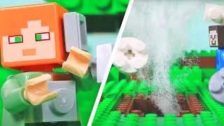 LEGO Minecraft Creeper EXPLODES! | STOP MOTION LEGO | Lego Explosion! | Billy Bricks