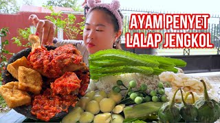 MUKBANG AYAM PENYET + LALAPAN..‼️