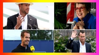 Tennis legends Billie Jean King, Andy Roddick and Andy Murray have congratulated Lleyton Hewitt