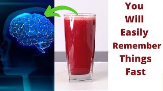 DRINK TO IMPROVE YOUR RETENTIVE MEMORY AND BOOST BRAIN POWER YOU WILL EASILY REMEMBER THINGS FAST