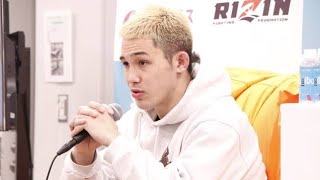 【RIZIN】宇佐美パトリックが安保のボクシングを「へたくそすぎでしょ」と酷評、ガルシア戦は「失神KO負けするでしょ。あんなパンチの遅さじゃ無理。ボクシングをナメてる」